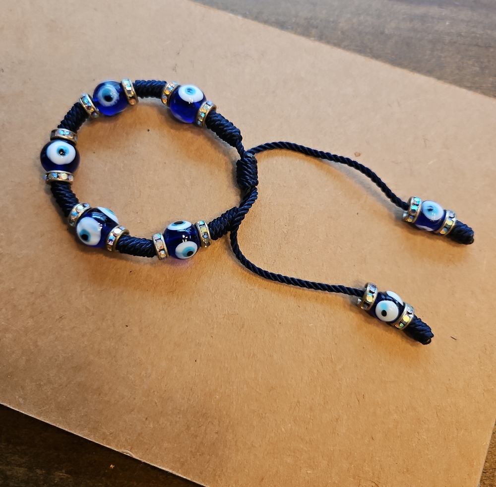 Eye Protection Beaded Adjustable Bracelet *Heads Up- Free People*